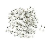 sourcing map 100 fusibles de tubo de vidrio tipo soplado rápido de 250 voltios y 2 amperios, 5 x 20 mm