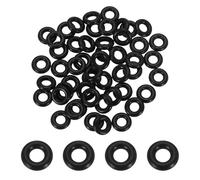 sourcing map 100 juntas tóricas AS-202, juntas tóricas de goma de nitrilo de 1/4 pulgadas de diámetro interior, 1/2 pulgada de diámetro exterior, junta de sellado redonda de 1/8 pulgadas de ancho para