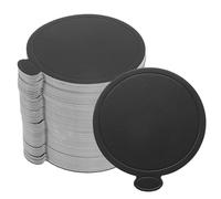 sourcing map 100 mini tablas para tartas, cartones para tartas de mousse, bases redondas para tartas, cupcakes, postres, bandeja base para cupcakes, pasteles, base de postre, a prueba de grasa (negro)