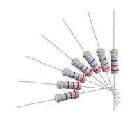 sourcing map 100 pcs 1w 1 vatio óxido de metal resistencia de la película cable axial 22 ohmios ± 5% de tolerancia