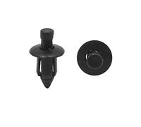 sourcing map 100 pcs 6mm Agujero Remaches de plástico Guardabarros Parachoques retenedor Clips Tipo Empuje
