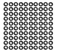 sourcing map 100 Piezas 6mm X 14mm Interno Diente Estrella Bloqueo Estrella Bloqueo Bloqueo Arandelas