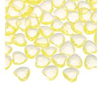 sourcing map 100 piezas de diamantes de imitación acrílicos en forma de corazón, 12 mm, gemas de cristal de corazón transparente con diamantes de imitación para rellenar jarrones para manualidades