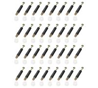 sourcing map 100 piezas de insertos de bisagra de plástico, tuercas preinsertadas M6 x 10,5 mm para muebles con tornillos para bisagras de puerta de armario de cocina, color blanco