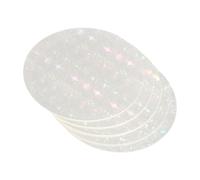 sourcing map 100 piezas de película protectora de insignia para fabricantes de botones de 58 mm, 70 mm, lámina holográfica transparente laminada holográfica para fabricantes de botones, estilo