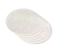 sourcing map 100 piezas de película protectora de insignia para fabricantes de botones de 58 mm, 70 mm, lámina holográfica transparente laminada holográfica para fabricante de botones, estilo copo de