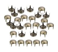 sourcing map 100 Piezas de Tachuelas Redondas de Metal en Forma de Cúpula de 5mm, Color Marrón, Remaches de Garra de Metal, Puntas de Estilo Punk Rock DIY