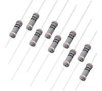 sourcing map 100 resistencias de 10 ohmios, 1 W, 5% de tolerancia, resistencias de película de carbono, 4 bandas para proyectos y experimentos electrónicos de bricolaje