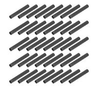 sourcing map 100 separadores espaciadores moleteados de aluminio M2 x 25 mm, tuerca de acoplamiento redonda, conector de tuerca de manguito, cierre de varilla para dron RC Quadcopter FPV Drone DIY