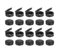 sourcing map 100 tapas de rosca, tapas de rosca de 4,5 mm, tapas de tornillo de identificación, tapa de tornillo con bisagras de PVC para cubrir cabezas de tornillo (negro)