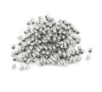 sourcing map 100 Uds 250V 2A F2AL Veloz Rápido Soplado Vidrio Tubo Fusibles 5 x 20mm (Paquete 100)