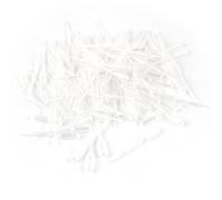 sourcing map 100 Uds Plástico Desechables Pipetas 0.2ml, Claro Transferencia Pasteur Pipetas, 63mm Longitud, Líquido Gotero para Oído Ojo Alcohol Pintura Maquillaje Laboratorio