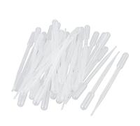 sourcing map 100 Uds Plástico Desechables Pipetas 3ml, Claro Graduado Transferencia Pasteur Pipetas, 150mm OD largo, Líquido Gotero para Oído Ojo Alcohol Pintura Maquillaje Laboratorio