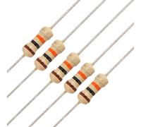 sourcing map 100 x 1/4W 250V 10K Ohm axial diafragma de carbón resistencias
