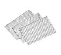 sourcing map 1000 clavos de calibre 16, clavos de acabado recto de 2 pulgadas de longitud, clavos de acero inoxidable 304 galvanizado para construcción de carpintería, color plateado