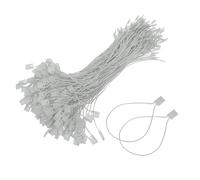 sourcing map 1000 cuerdas de poliéster para colgar etiquetas (170 mm) - Cierre a presión de plástico para etiquetas de precio, para regalos, etiquetas de equipaje, ropa, color gris claro