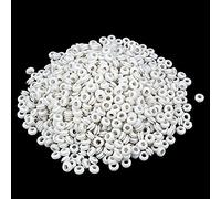 sourcing map 1000PC Anillo de Junta pasamuros de Goma de Cables Blanco 5mm diámetro Interior Lados Doble cableado