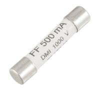 sourcing map 1000V 500mA 6.3 x 32mm Blanco Cerámica Fusible para Multímetro