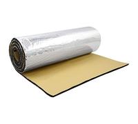 sourcing map 100cmX140cm Aislante Térmico Lámina Aluminio Forro Papel Adhesivo 6mm de Espesor Espuma Aislante Acústico Insonorización Coche