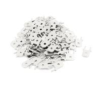 sourcing map 100pcs 1/4" Dia Macho Terminal de Conector de Sujeción de Pala de Crimpado Engastado Aislado Macho PCB