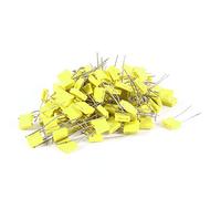 sourcing map 100pcs 10% 100V 0.1uF 100NF Caja Tipo de película condensadores de corrección