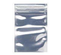 sourcing map 100Pcs 3.2 "x4.7 / 80x120mm Bolsa de protección antiestática con Cierre de Cremallera para HDD y Dispositivo electrónico