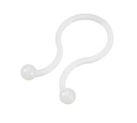 sourcing map 100Pcs Amarres De Alambre En Forma De U Guardar Lugar 10,5mm Diám Blanco Bloqueo De Giro Cable De Nailon