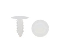 sourcing map 100Pcs Blanco Agarre De Revestimiento Remaches Clip Sujeción De Coche 7mm