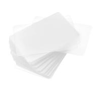 sourcing map 100pcs Etiqueta de Envio Impermeable, 6x4cm (L*An) PVC Etiqueta con Agujero de Ojal Marcador Plástico para Almacenamiento Producto Identificación Válvula Marcado, Transparente