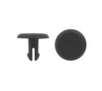 sourcing map 100Pcs Remache Cierre de Parachoques Guardabarros Grapa Cierre Negro 4mm