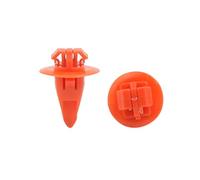 sourcing map 100Pcs Remaches Tornillo de Rueda Guardabarros Naranja 8x10mm Agujero