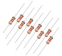 sourcing map 100pcs Resistencias de Película de Carbón de Cable axial 1.2kOhm 0,25W 5% Tolerancias Bandas de 4 colores