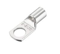 sourcing map 100pcs SC16-8 Terminales de Crimpado No Aislado de Cobre tipo U del conector de cable de 16 mm2 de tono Plata