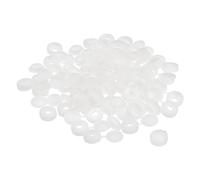 sourcing map 100uds 3mm Bisagras Tornillo Cubierta Tapas Plástico Plegable Tornillo Presión Cubierta Arandela Abatible Tornillo Protección Cubierta para M1 M2 M3 Tornillos, Blanco