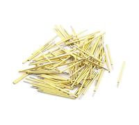 sourcing map 100uds P50B 0,5mm Punta de Lanza sondas de prueba test con resorte Borad PCB Pins de 16mm Tono Oro
