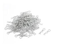 sourcing map 100Uds R Pasador Mecánico Enganche Cabello Tractor Clip Chaveta Kits 1,2mm x 20mm