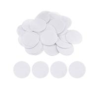 sourcing map 100uds Redondos Fieltro Círculos, 50mm 2" Artesanía Fieltro Almohadillas No-Tejida Tela Almohadilla para Bricolaje Costura Artesanía Corte Proyectos Artesanía Acabado, Blanco