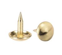 sourcing map 100uds Tapicería Clavos Tachuelas 8mm Diámetro Dorado Tono