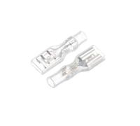 sourcing map 100uds Terminales Cable Empalme Rápido, Conector Pala con Funda Aislante 4.8mm hembra
