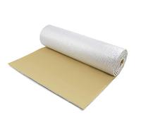 sourcing map 100X100cm Aislante Termico Lámina Aluminio Forro Papel Adhesivo 6mm Espesor Espuma Aislante Acústico Insonorización Coche