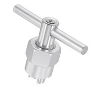 sourcing map 104421 Herramienta de extracción de cartuchos, extractor de cartuchos de aleación de aluminio 1200, 1222 y 1225, núcleo de repuesto para grifos de fregadero, baño, bañera, color plateado