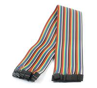 sourcing map - 10pcs 2.54mm 4p-4p f/f tablero conectar prueba de puente de 40 cm de cable de alambre