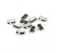 sourcing map 10pcs 2 Posición 7 Patas 1P2T SPDT Horizontal Mini Surface Mounted Devices SMT platina Interruptor