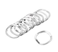 sourcing map 10pcs 23mm x 29mm x 0.3mm 304 arandela de resorte de onda de acero inoxidable para tornillo de tornillo