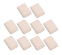 sourcing map 10Pcs Almohadillas de Exhibición de Joyas de Terciopelo para Relojes y Pulseras en Caja (2.87" x 1.73" x 1.34", Beige)