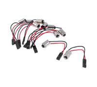 sourcing map 10Pcs BA9S T10 Socket portalámparas de Bombilla LEDs Luz de Techo 2 Cables