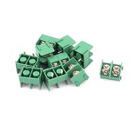 sourcing map 10pcs Bloque terminal PCB 2P 7, 6 mm campo AC300V 20A