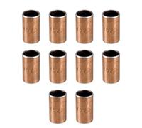sourcing map 10Pcs Cojinetes de Casquillo, Manguito de Rodamiento sin Aceite, Diámetro Interior 10mm, Diámetro Exterior 12mm, Longitud 20mm, Cojinetes de Manga Bujes de Acero Carbono
