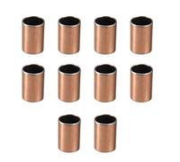 sourcing map 10Pcs Cojinetes de Casquillo, Manguito de Rodamiento sin Aceite, Diámetro Interior 12mm, Diámetro Exterior 14mm, Longitud 20mm, Cojinetes de Manga Bujes de Acero Carbono