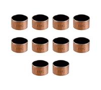 sourcing map 10Pcs Cojinetes de Casquillo, Manguito de Rodamiento sin Aceite, Diámetro Interior 18mm, Diámetro Exterior 20mm, Longitud 12mm, Cojinetes de Manga Bujes de Acero Carbono